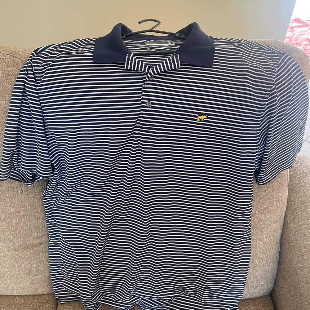 Jack Nicklaus Navy Striped Polo Shirt